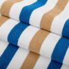 Arkwright Cabo Cabana Stripe Beach Towel – Pack of 4 – Large Soft Quick Dry Cotton Terry Towels for Pool, Swim, and Hot Tub, Oversized 30 x 70 in, Crabapple/Pool Blue(Royal Blue/Café Ole)