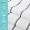 Arkwright Las Rayas Striped Beach Towel – Pack of 4 – Soft Plush Quick Dry White Cotton Terry Towels Set for Pool, Swim, and Hot Tub, 480 GSM Thick & Absorbent, 30 x 60 in, Beige(Lilac Grey)