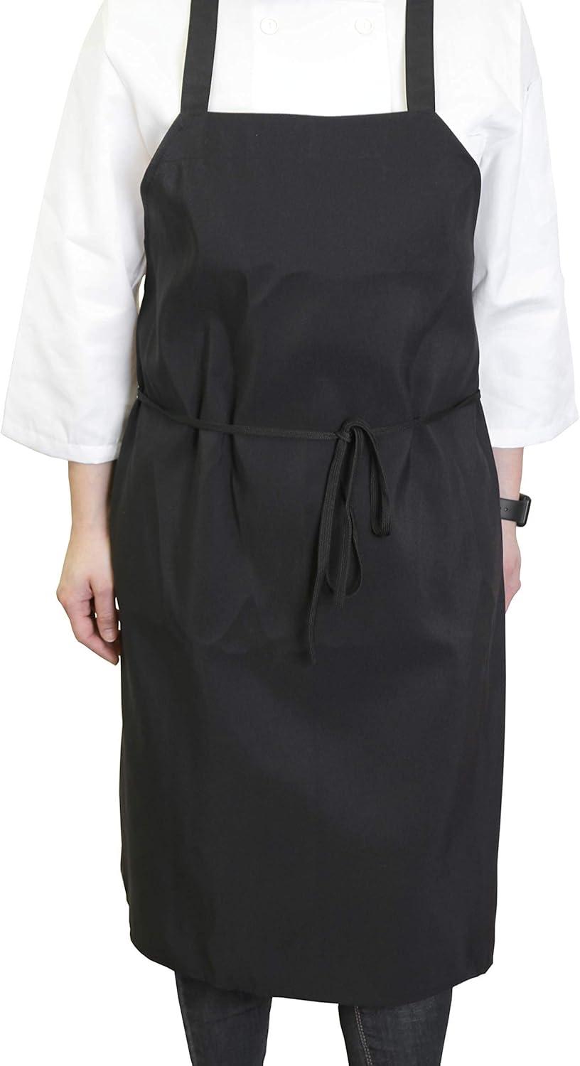 image:imageArkwright Bib Aprons Bulk Pack Long Oversized Professional Restaurant Quality Unisex Kitchen Work Apron for ChefsBlack