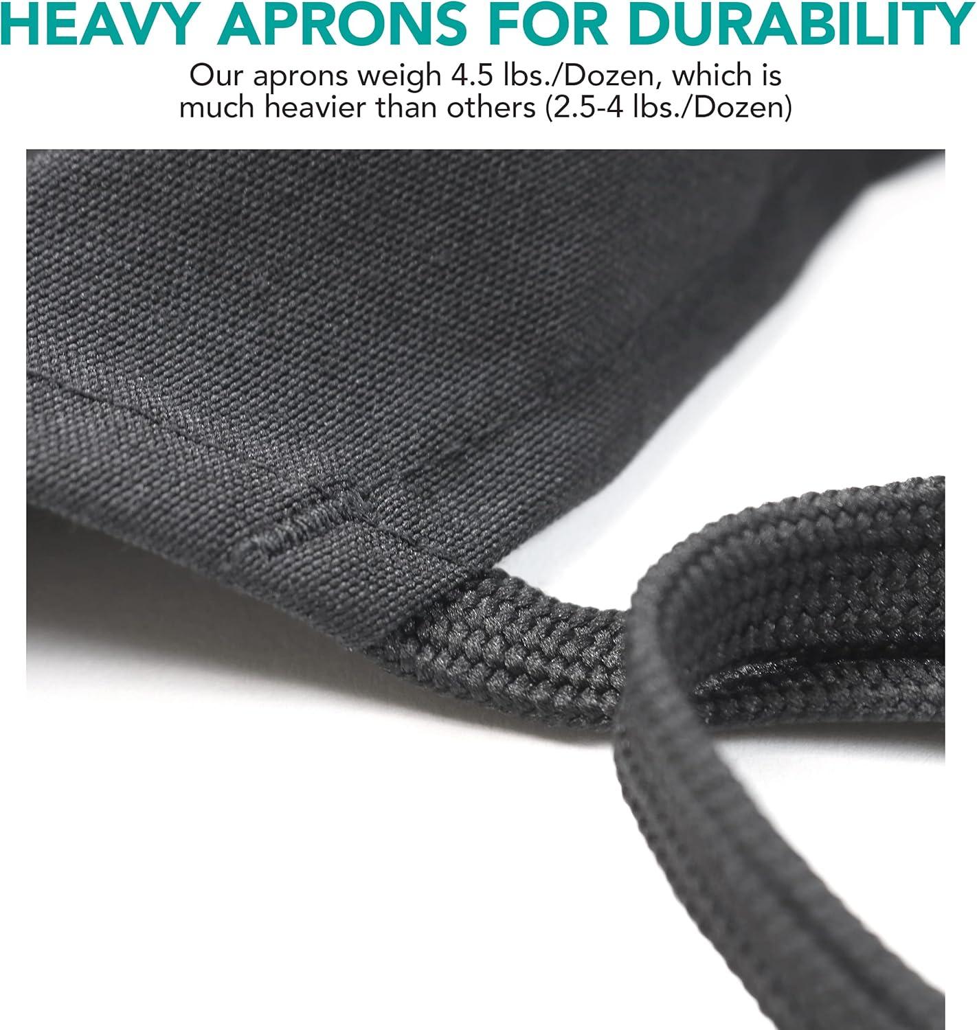 image:imageArkwright Bib Aprons Bulk Pack Long Oversized Professional Restaurant Quality Unisex Kitchen Work Apron for ChefsBlack
