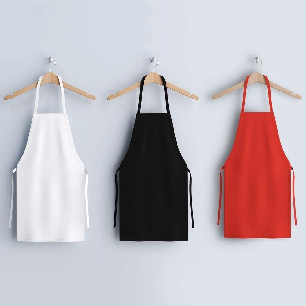 image:imageArkwright Bib Aprons Bulk Pack Long Oversized Professional Restaurant Quality Unisex Kitchen Work Apron for ChefsWhite