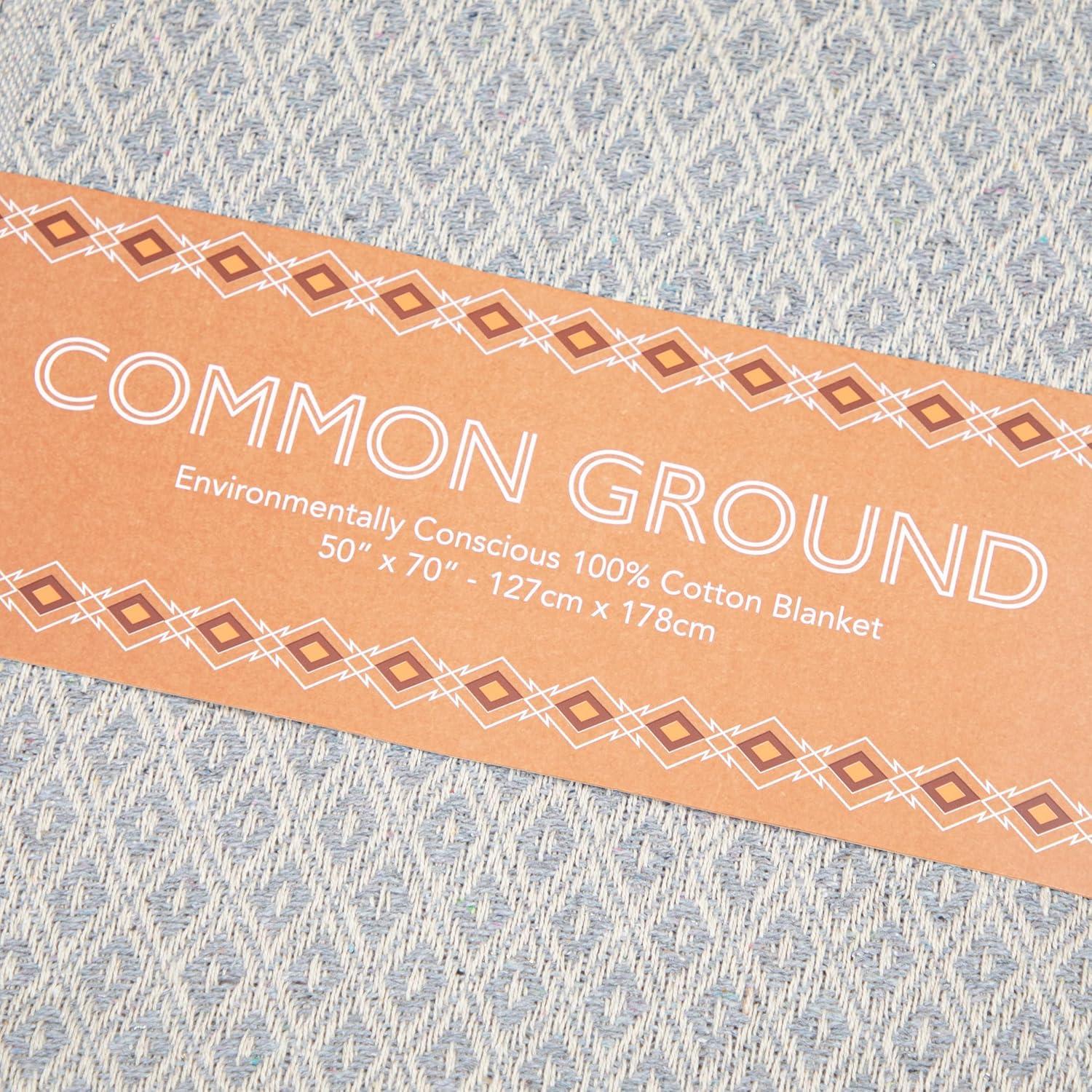 image:imageArkwright Common Ground Bulk Blankets Pack of 12 Reversible 100 Cotton All Season Lightweight Couch Bed Throws for Wedding Guests Travel and Outdoor Events 50 x 70 in WhiteDiamond
