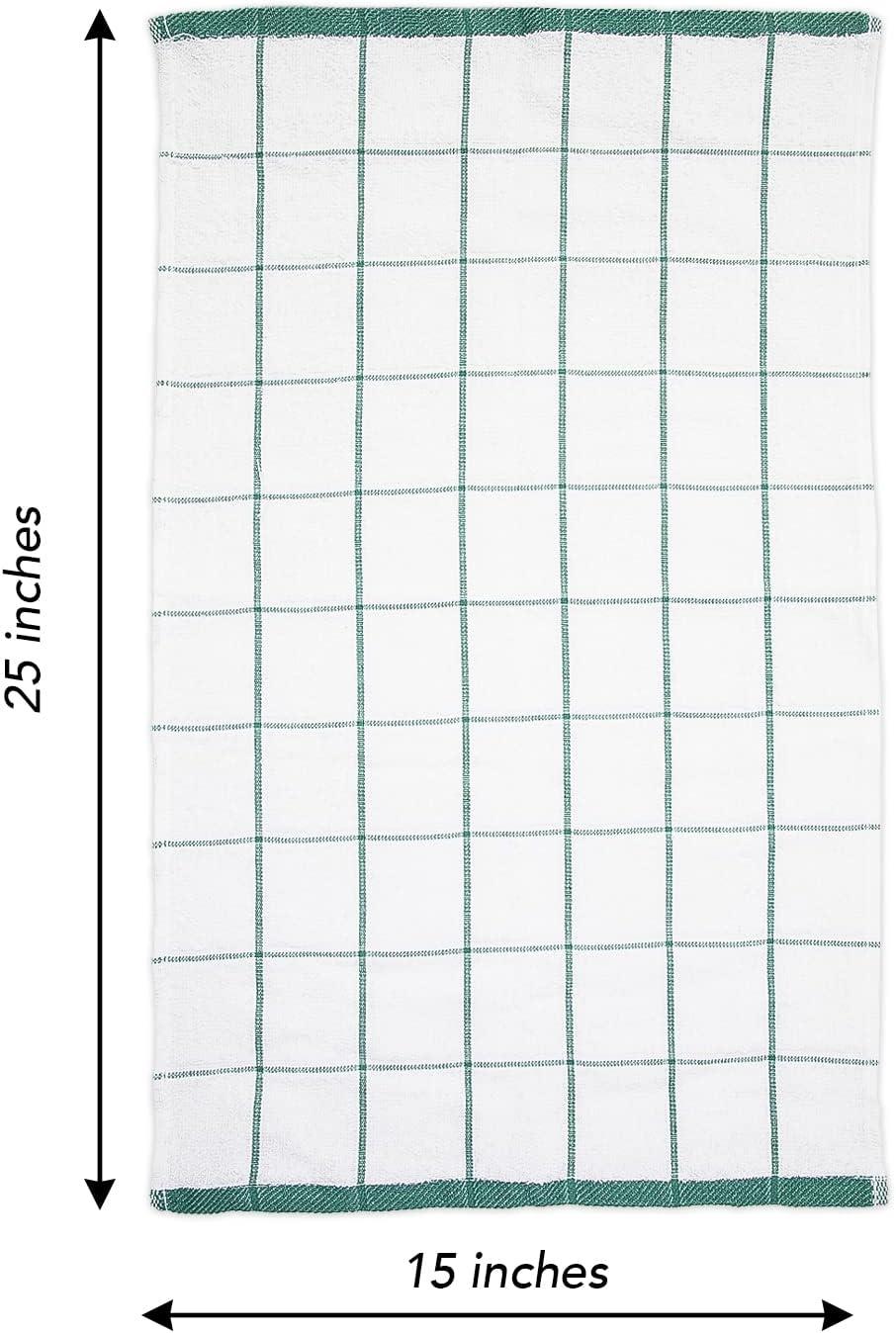 image:imageArkwright Kitchen Tea Towels Bulk Case of 144 Soft 100 Cotton Terry Dishcloths Highly Absorbent amp Quick Dry Hand Washcloths for Washing Drying and Cleaning 15 x 25 in BlueGreen