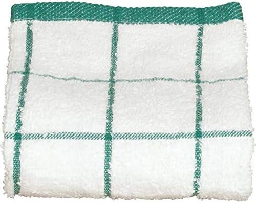 image:imageArkwright Kitchen Tea Towels Bulk Case of 144 Soft 100 Cotton Terry Dishcloths Highly Absorbent amp Quick Dry Hand Washcloths for Washing Drying and Cleaning 15 x 25 in BlueGreen