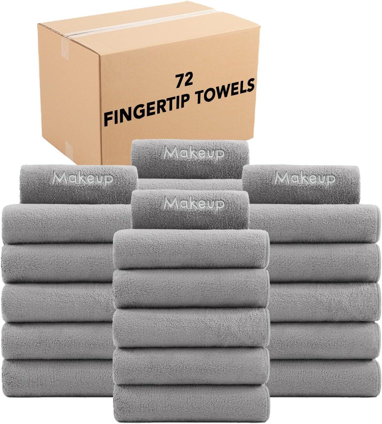 image:imageArkwright Makeup Remover Cloths Bulk Microfiber Coral Fleece Face Towels Ultra Soft Reusable Washcloths Gentle Facial Cleansing for Waterproof Makeup 13 x 13 Black Case of 108Grey
