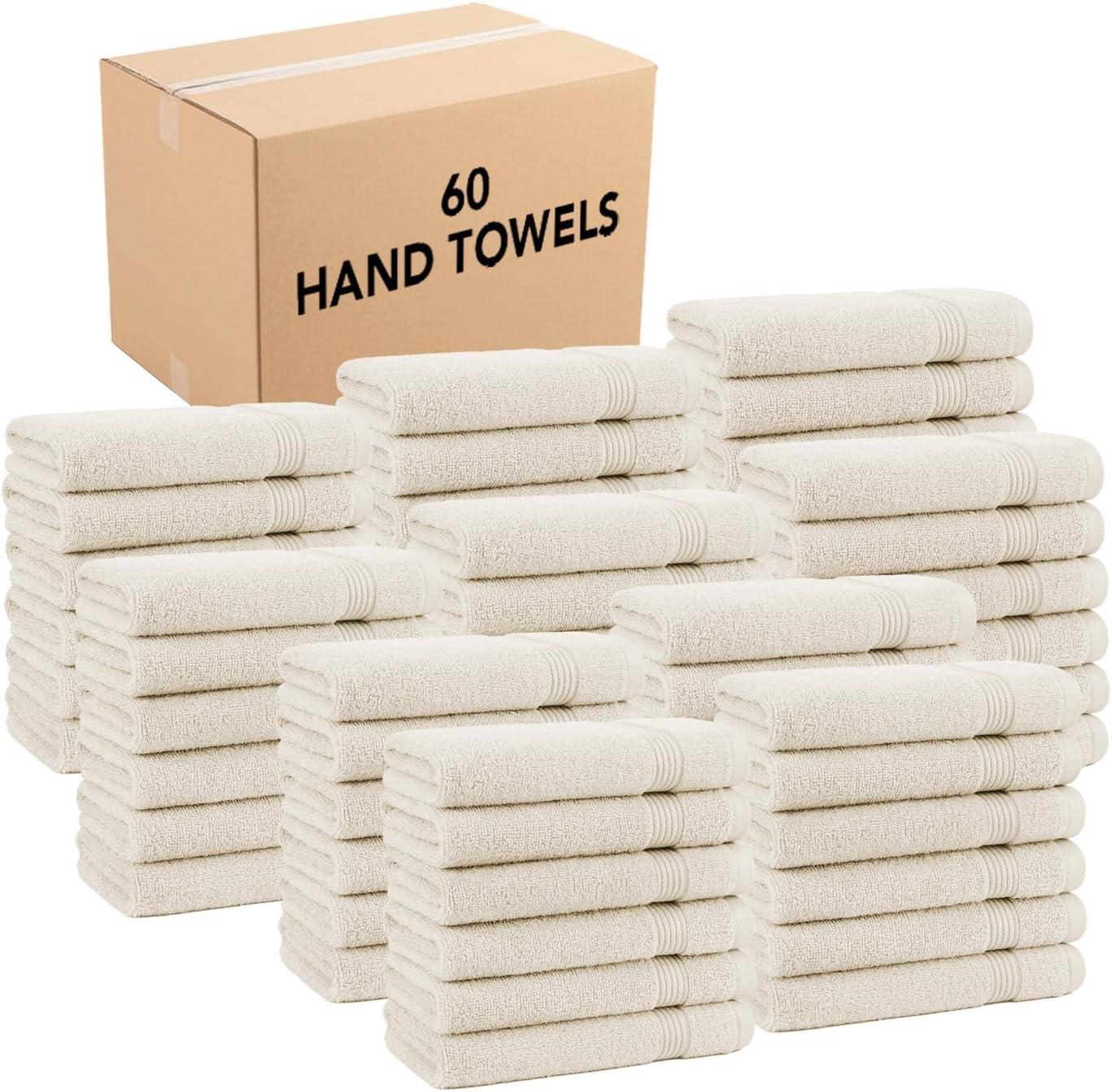 image:imageArkwright Makeup Remover Washcloths Pack of 6 100 Cotton Soft Quick Dry Reusable Face Towels for Makeup Removal and Facial Cleansing 13 x 13 in BlackAlabaster Ivory