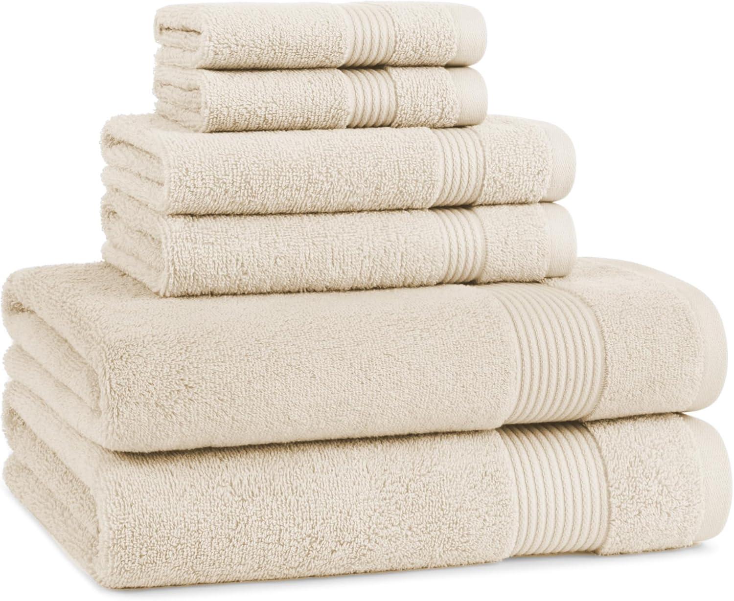 image:imageArkwright Makeup Remover Washcloths Pack of 6 100 Cotton Soft Quick Dry Reusable Face Towels for Makeup Removal and Facial Cleansing 13 x 13 in BlackAlabaster Ivory