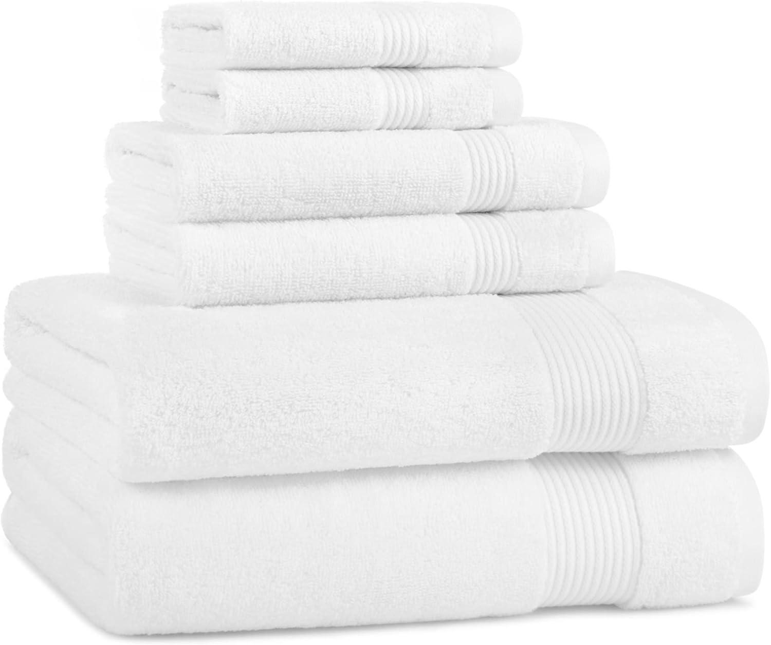 image:imageArkwright Makeup Remover Washcloths Pack of 6 100 Cotton Soft Quick Dry Reusable Face Towels for Makeup Removal and Facial Cleansing 13 x 13 in BlackDove White