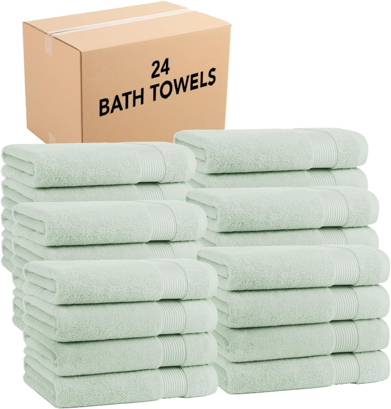 image:imageArkwright Makeup Remover Washcloths Pack of 6 100 Cotton Soft Quick Dry Reusable Face Towels for Makeup Removal and Facial Cleansing 13 x 13 in BlackEucalyptus Green
