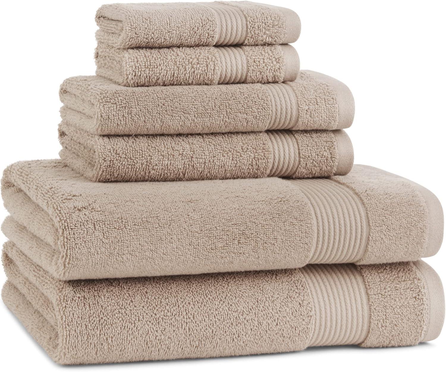 image:imageArkwright Makeup Remover Washcloths Pack of 6 100 Cotton Soft Quick Dry Reusable Face Towels for Makeup Removal and Facial Cleansing 13 x 13 in BlackLatte Beige