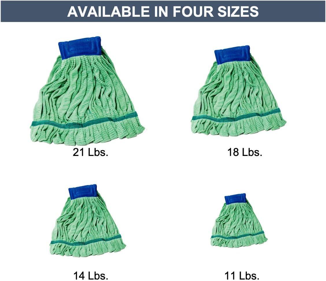 image:imageArkwright Microfiber Tube Mop Head Replacement Bulk Case of 12 Heavy Duty Lint Free Super Absorbent amp BleachSafe Janitorial Essential for Commercial amp Industrial Floor Cleaning 18 oz BlueBlue