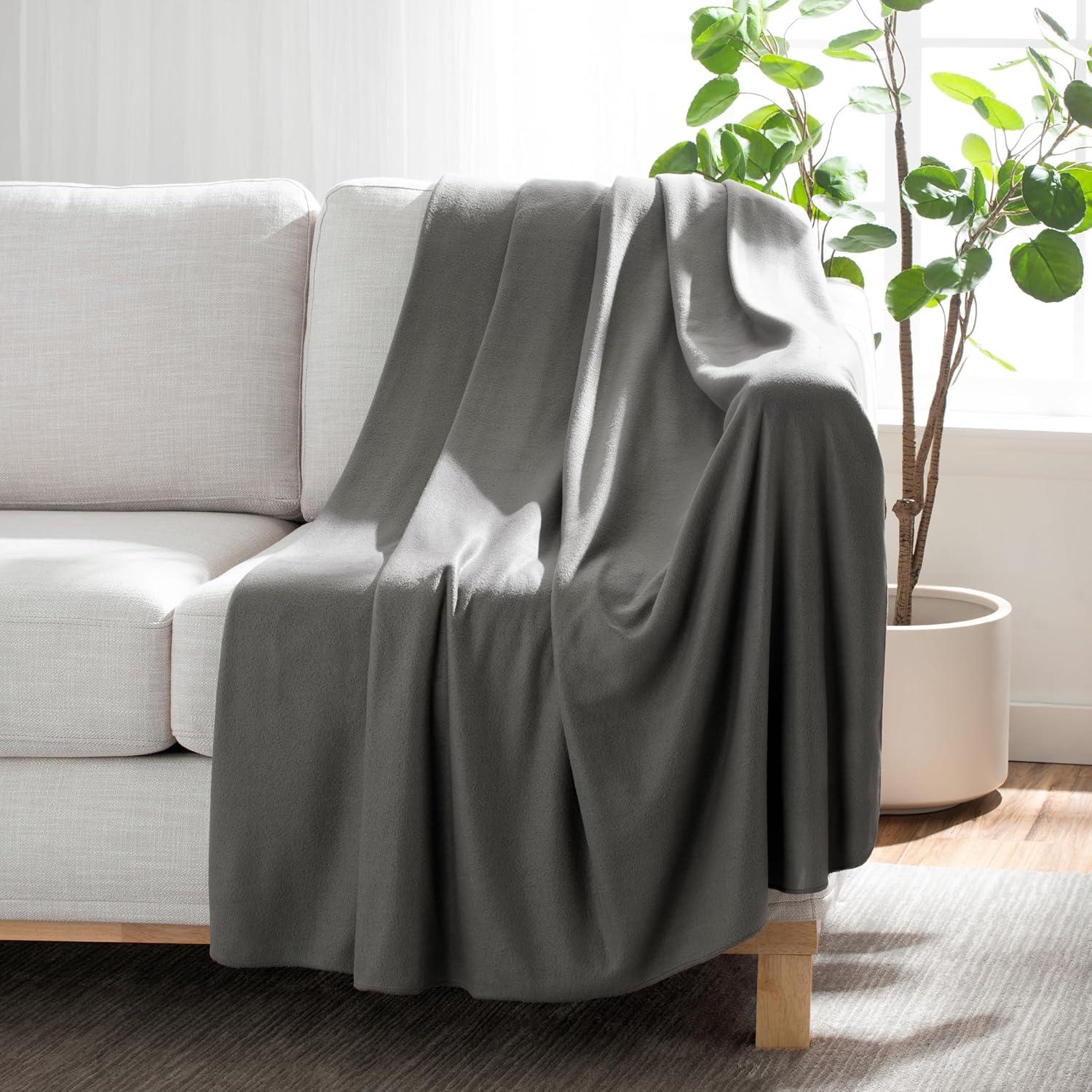 image:imageArkwright Polar Fleece Throw Blankets Bulk Case of 24 Ultra Soft Cozy Blanket for Car Camping Couch Office Outdoor Home and Bed 50 x 60 in Assorted ColorsRed