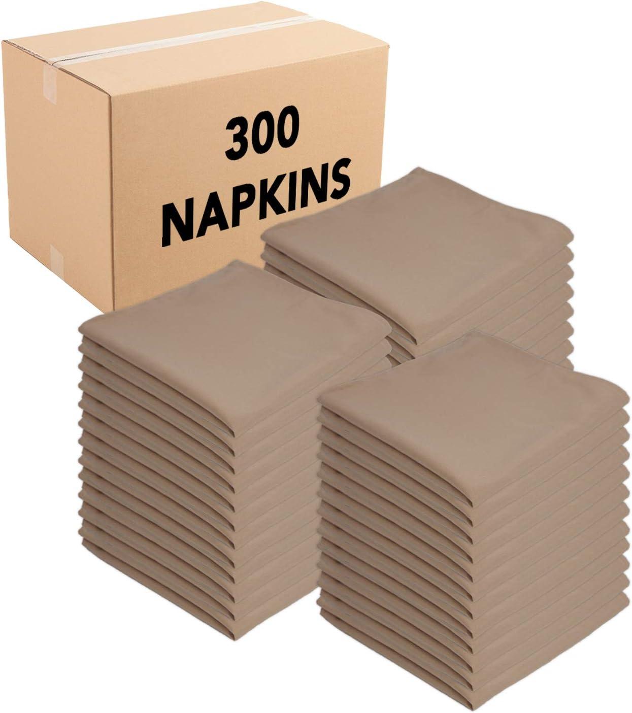 image:imageArkwright Restaurant Cloth Napkins Case of 300 Spun Polyester Bulk Dinner Napkin with Hemmed Edges Ideal for Dinner Wedding Party Banquet Kitchen 20 x 20 in NavySandalwood