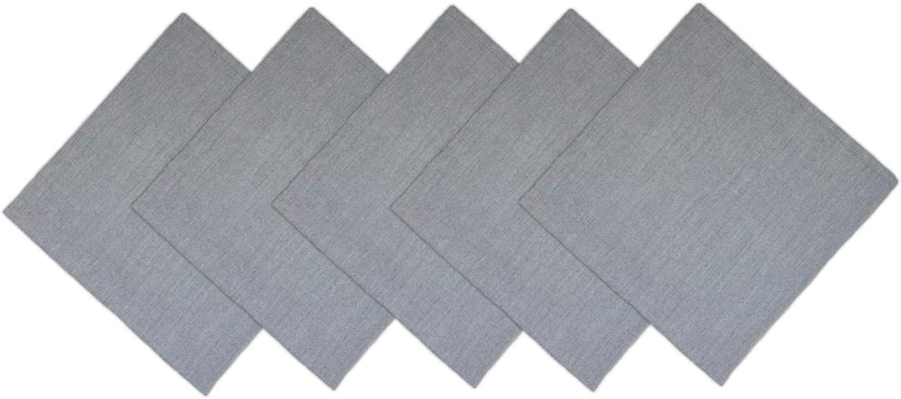 image:imageArkwright Restaurant Cloth Napkins Case of 300 Spun Polyester Bulk Dinner Napkin with Hemmed Edges Ideal for Dinner Wedding Party Banquet Kitchen 20 x 20 in NavyChambray Grey