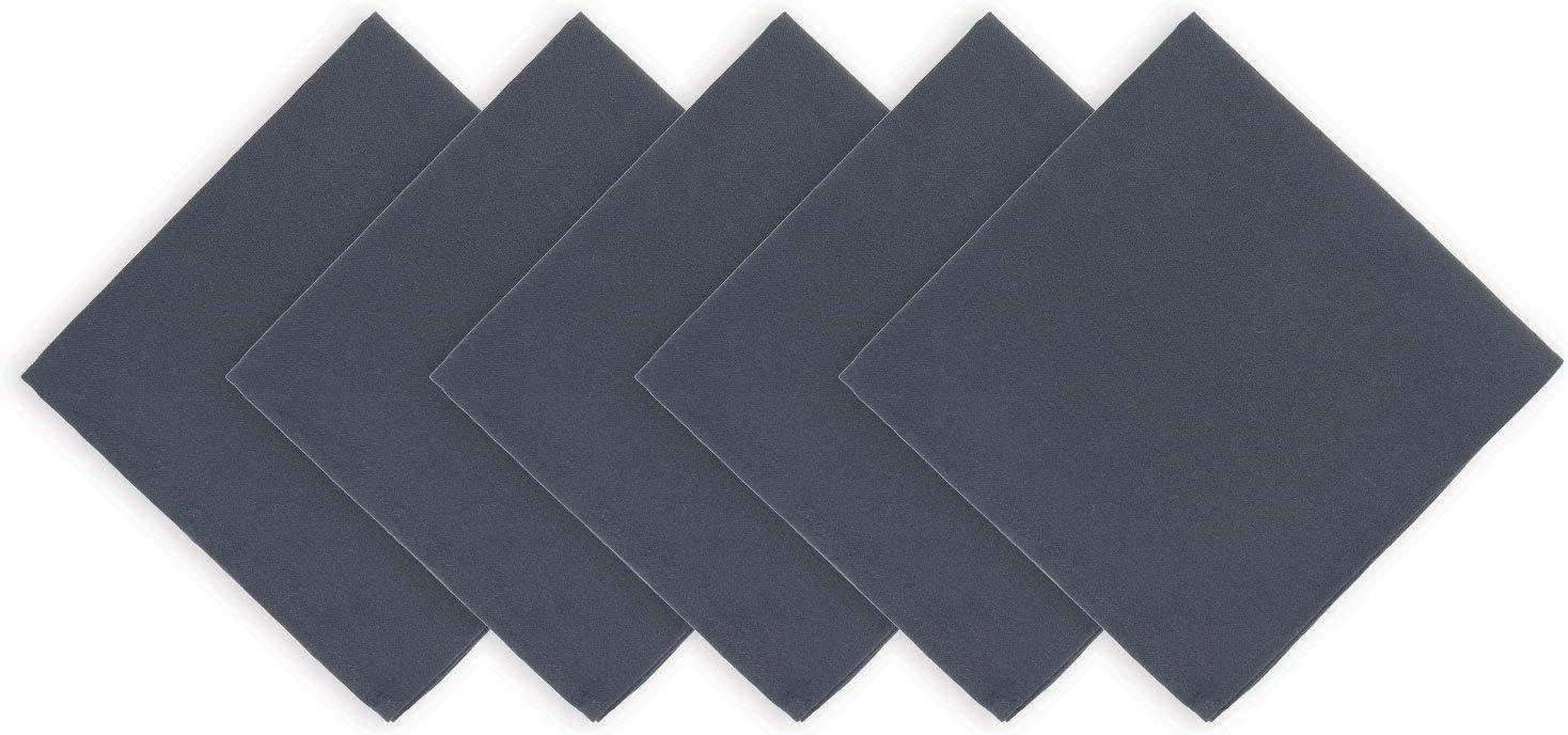 image:imageArkwright Restaurant Cloth Napkins Case of 300 Spun Polyester Bulk Dinner Napkin with Hemmed Edges Ideal for Dinner Wedding Party Banquet Kitchen 20 x 20 in NavyBlack