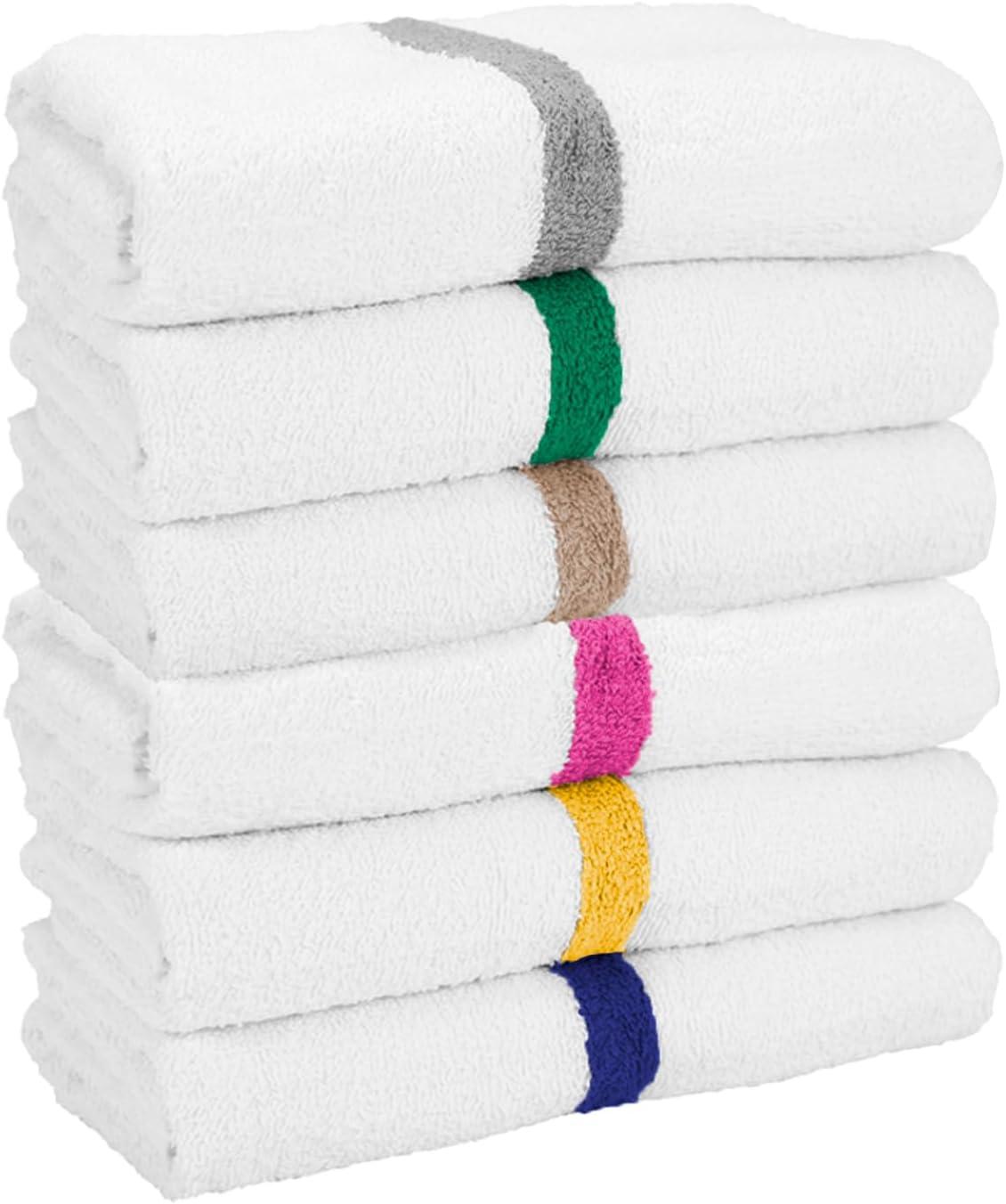 image:imageArkwright White Hand Gym Towels Pack of 12 Bulk 100 Cotton Soft Quick Dry Sweat Absorbent Hotel Quality Towels for Workout Bathroom Spa Pool 16 x 27 in GreyGold