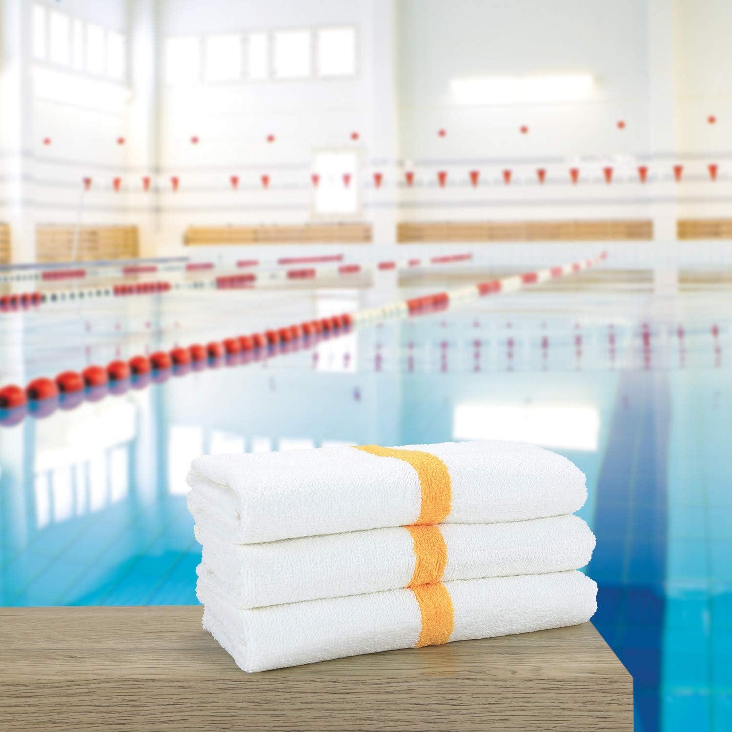 image:imageArkwright White Hand Gym Towels Pack of 12 Bulk 100 Cotton Soft Quick Dry Sweat Absorbent Hotel Quality Towels for Workout Bathroom Spa Pool 16 x 27 in GreyGold