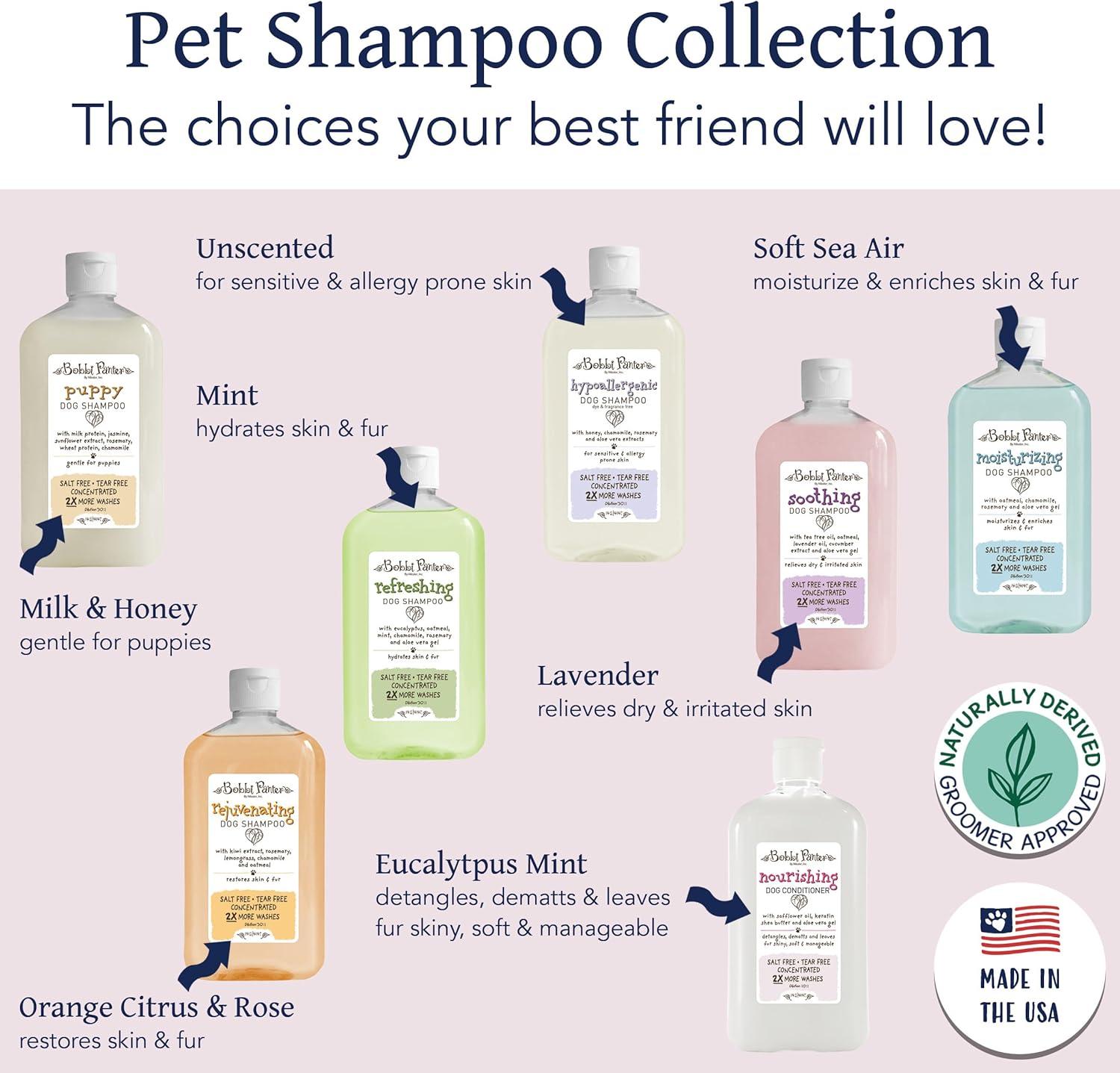 image:imageBobbi Panter Hypoallergenic Dog Shampoo Honey Aloe Vera Chamomile amp Rosemary Dye amp Fragrance Free Natural Formula for Sensitive amp Allergy Skin TearFree 301 Concentrate 1 Gallon Case of 4Sea Air