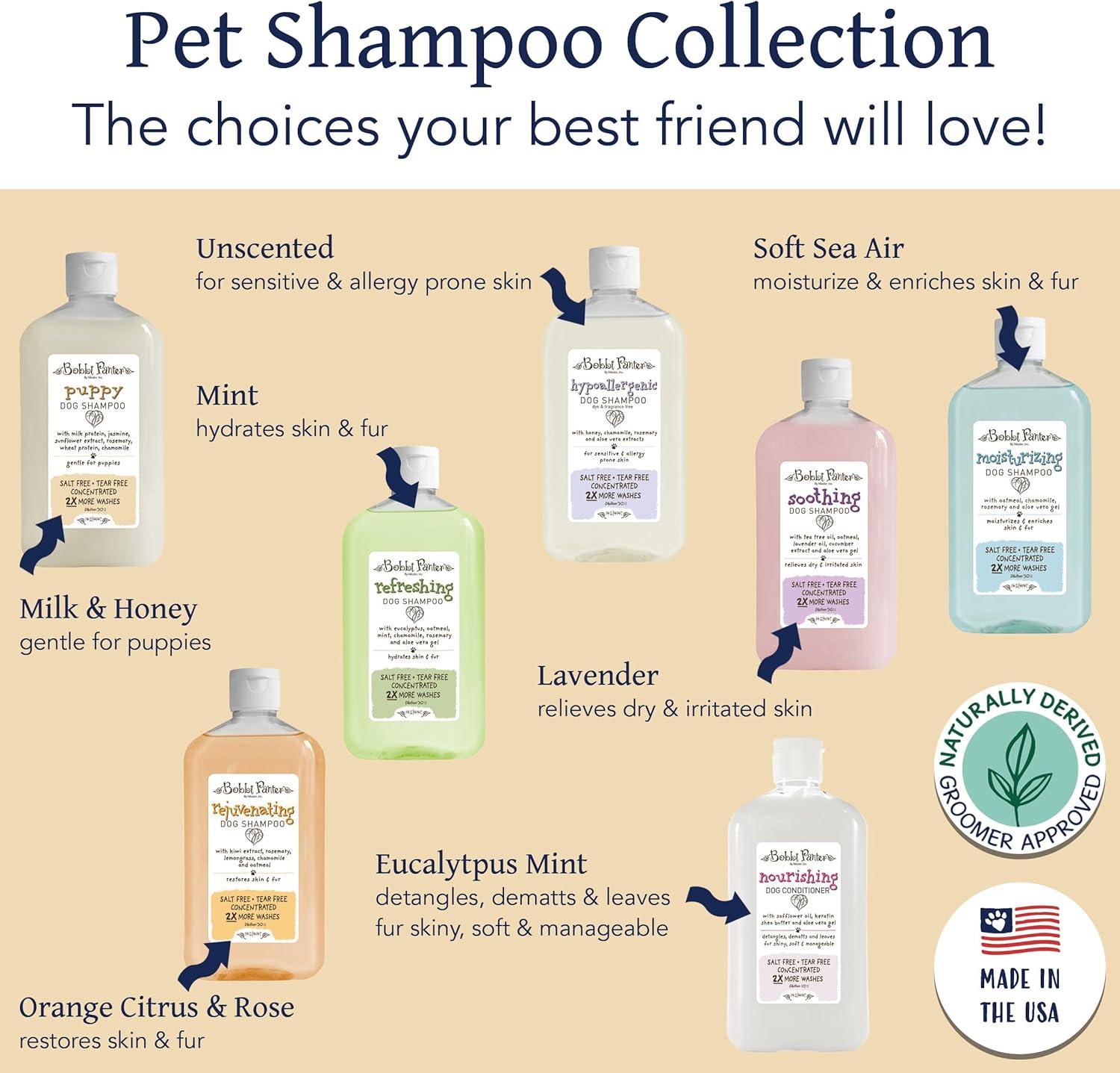 image:imageBobbi Panter Hypoallergenic Dog Shampoo Honey Aloe Vera Chamomile amp Rosemary Dye amp Fragrance Free Natural Formula for Sensitive amp Allergy Skin TearFree 301 Concentrate 1 Gallon Case of 4Milk Honey