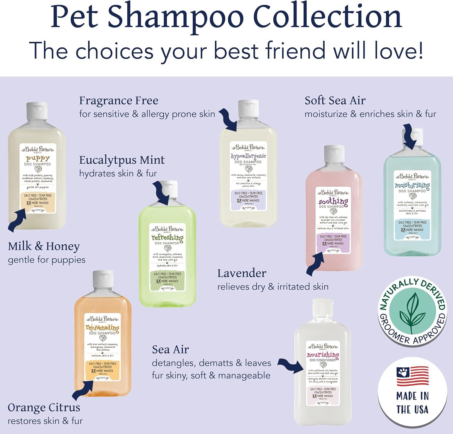 image:imageBobbi Panter Hypoallergenic Dog Shampoo Honey Aloe Vera Chamomile amp Rosemary Dye amp Fragrance Free Natural Formula for Sensitive amp Allergy Skin TearFree 301 Concentrate 1 Gallon Case of 4Unscented