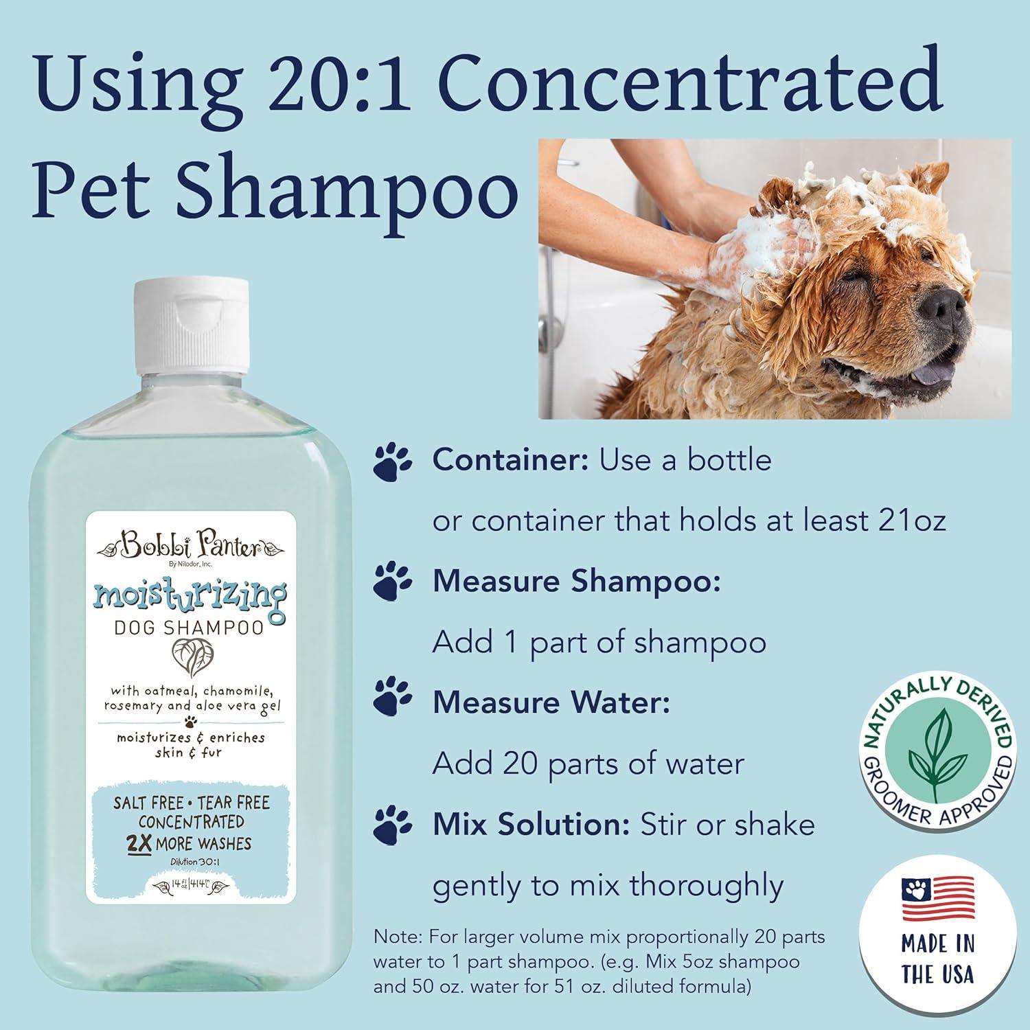 image:imageBobbi Panter Hypoallergenic Dog Shampoo Honey Aloe Vera Chamomile amp Rosemary Dye amp Fragrance Free Natural Formula for Sensitive amp Allergy Skin TearFree 301 Concentrate 1 Gallon Case of 4Soft Sea Air