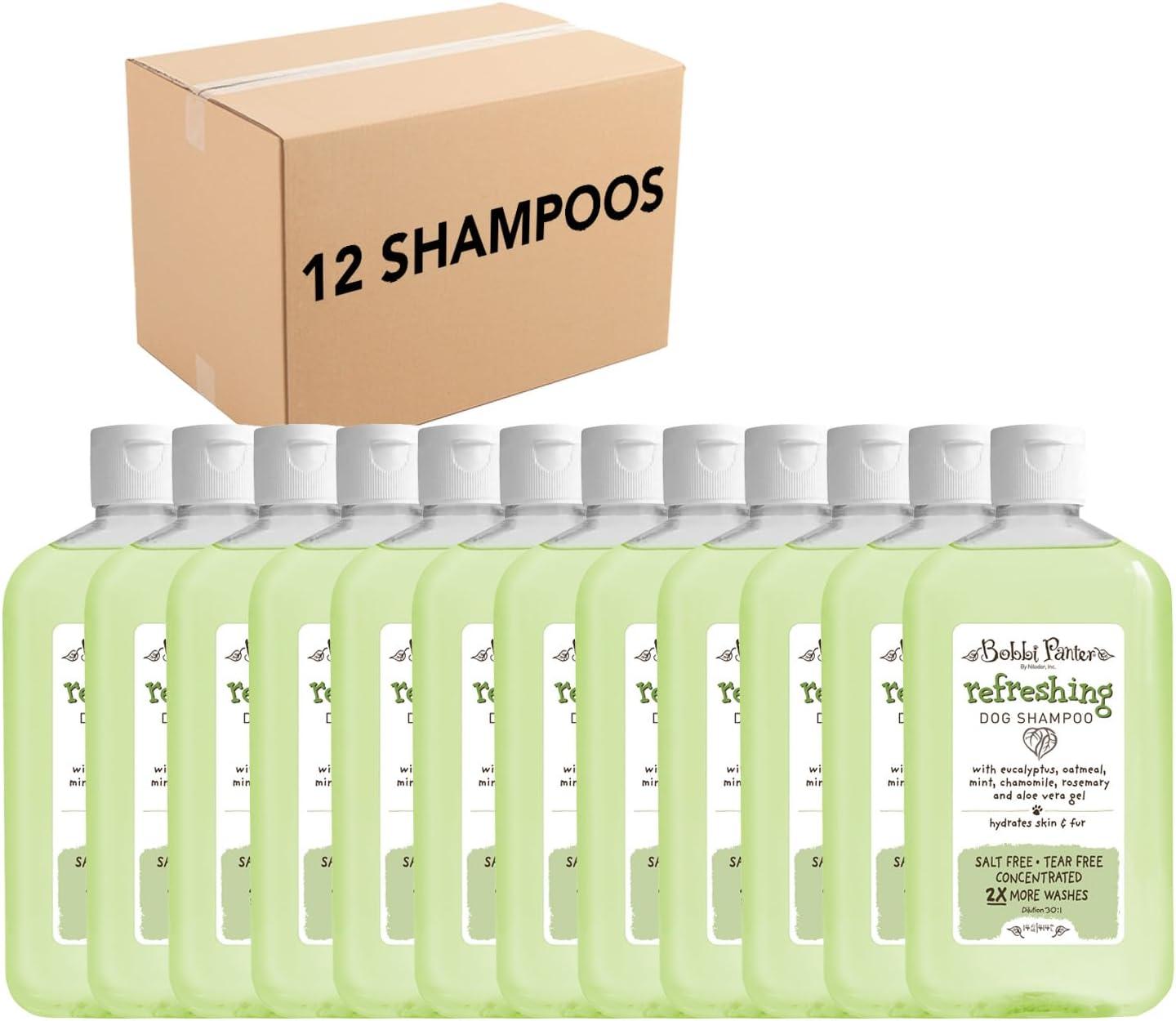 image:imageBobbi Panter Hypoallergenic Dog Shampoo Honey Aloe Vera Chamomile amp Rosemary Dye amp Fragrance Free Natural Formula for Sensitive amp Allergy Skin TearFree 301 Concentrate 1 Gallon Case of 4Eucalyptus Mint
