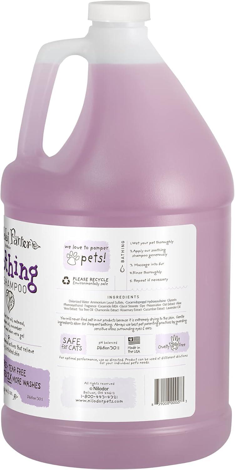 image:imageBobbi Panter Hypoallergenic Dog Shampoo Honey Aloe Vera Chamomile amp Rosemary Dye amp Fragrance Free Natural Formula for Sensitive amp Allergy Skin TearFree 301 Concentrate 1 Gallon Case of 4Lavender