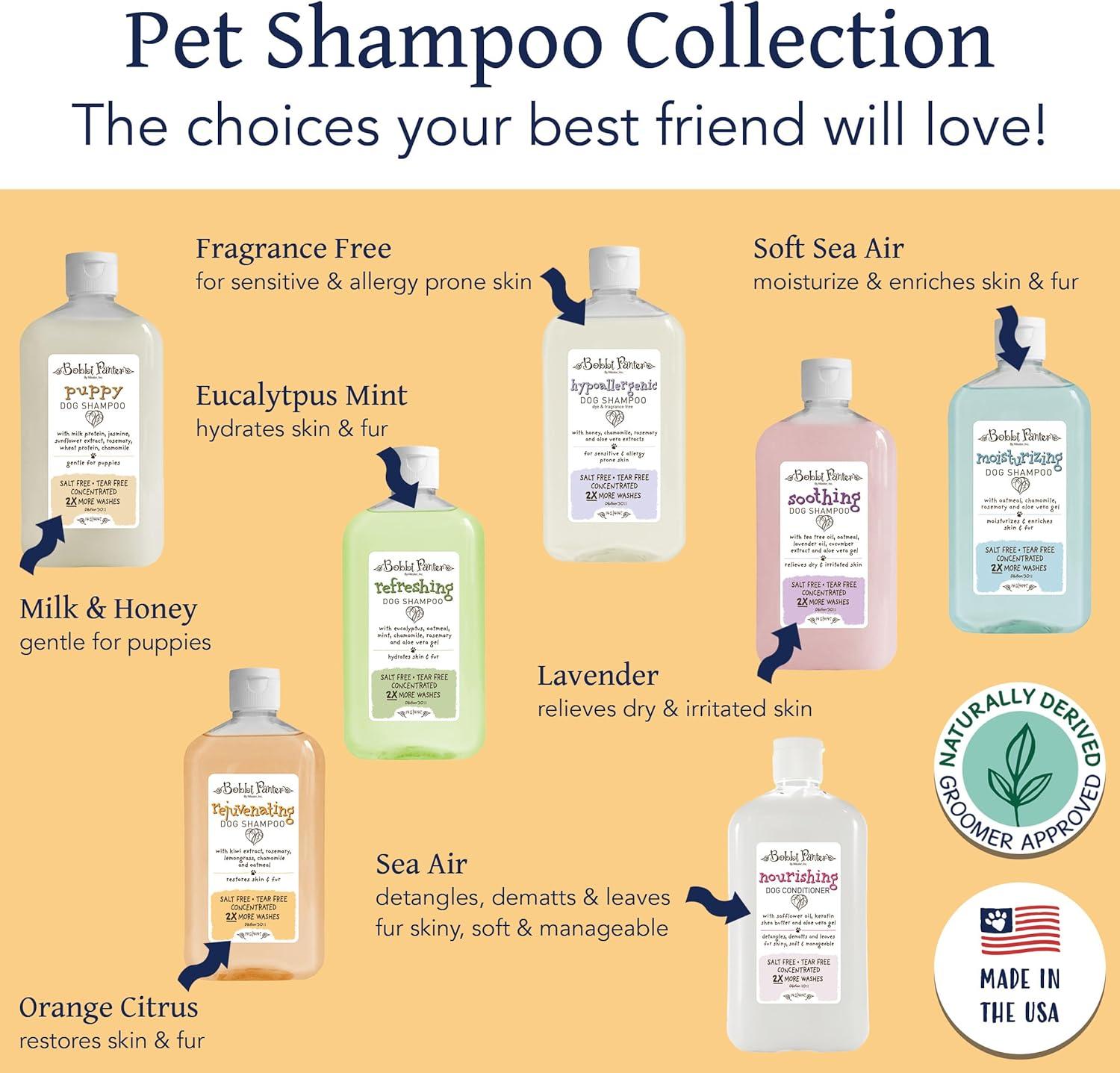 image:imageBobbi Panter Hypoallergenic Dog Shampoo Honey Aloe Vera Chamomile amp Rosemary Dye amp Fragrance Free Natural Formula for Sensitive amp Allergy Skin TearFree 301 Concentrate 1 Gallon Case of 4Orange Citrus