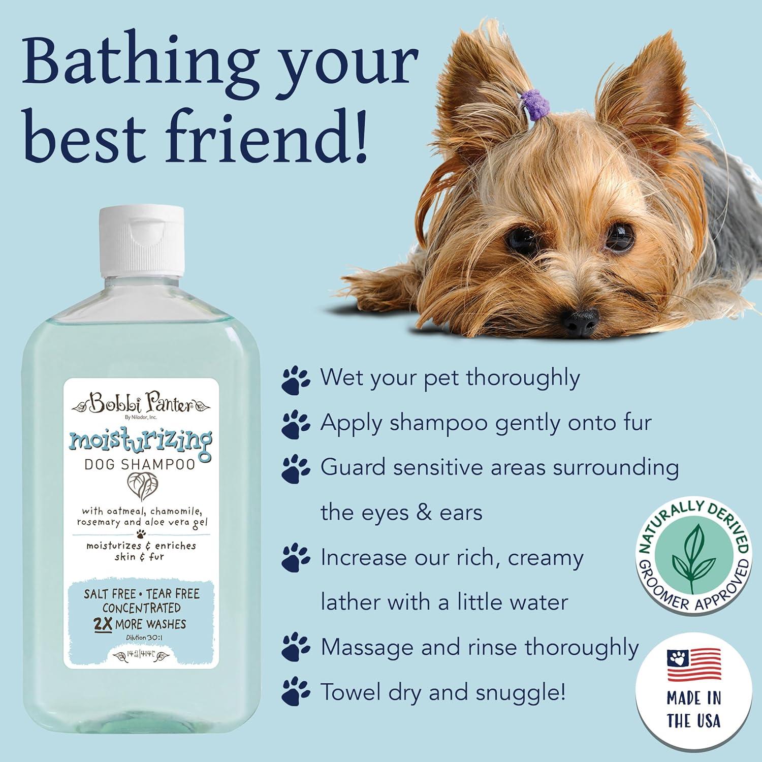 image:imageBobbi Panter Hypoallergenic Dog Shampoo Honey Aloe Vera Chamomile amp Rosemary Dye amp Fragrance Free Natural Formula for Sensitive amp Allergy Skin TearFree 301 Concentrate 1 Gallon Case of 4Soft Sea Air