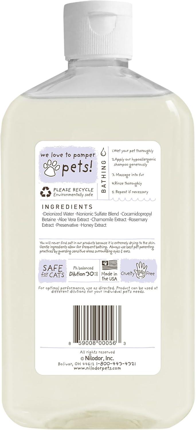 image:imageBobbi Panter Hypoallergenic Dog Shampoo Honey Aloe Vera Chamomile amp Rosemary Dye amp Fragrance Free Natural Formula for Sensitive amp Allergy Skin TearFree 301 Concentrate 1 Gallon Case of 4Unscented