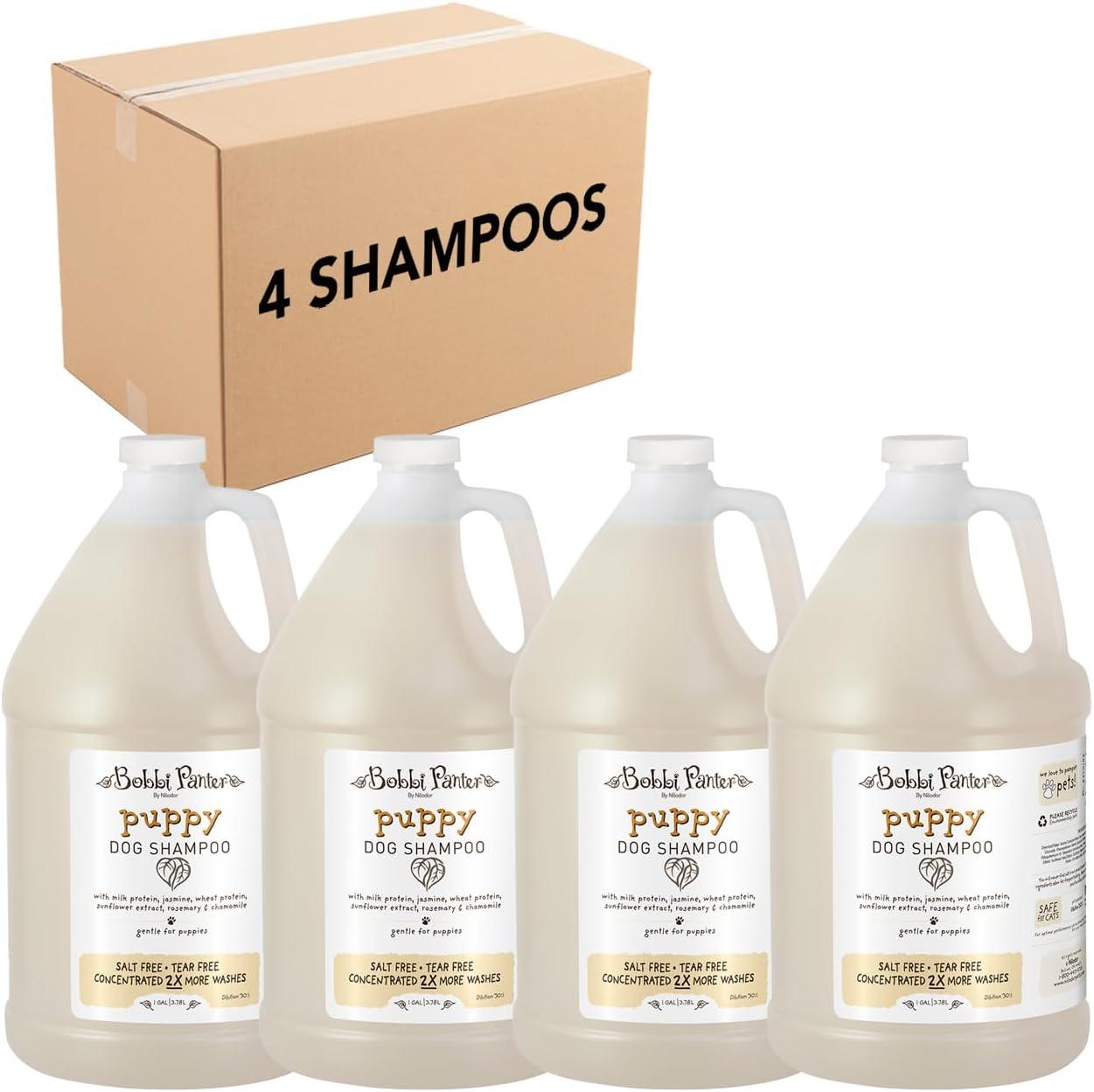 image:imageBobbi Panter Hypoallergenic Dog Shampoo Honey Aloe Vera Chamomile amp Rosemary Dye amp Fragrance Free Natural Formula for Sensitive amp Allergy Skin TearFree 301 Concentrate 1 Gallon Case of 4Milk Honey
