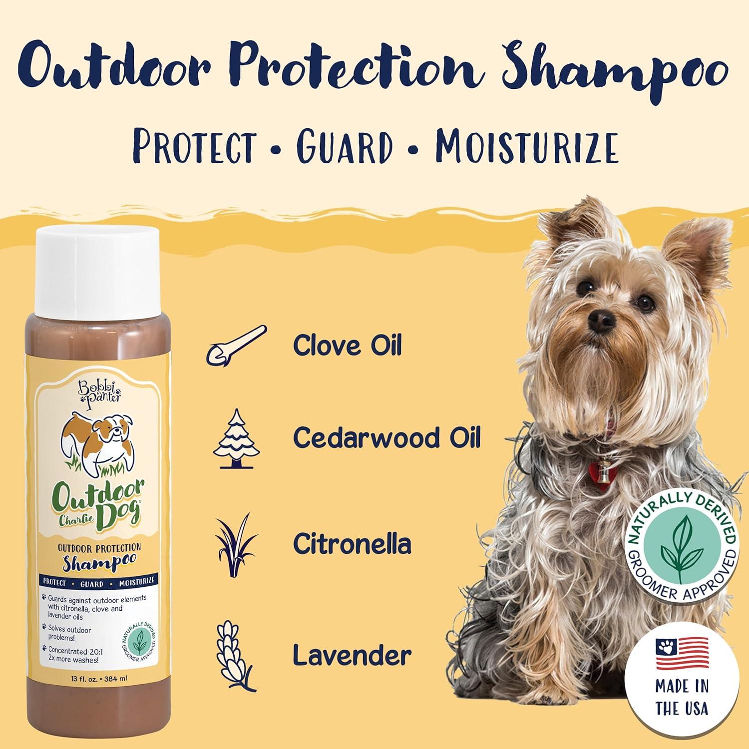 image:imageBobbi Panter Moisture amp Shine Dog Shampoo Argan Oil Chamomile amp Peppermint Deep Nourishing Natural Formula for Soft Shiny Coat TearFree 201 Concentrate 1 Gallon Case of 4Clove Cedarwood