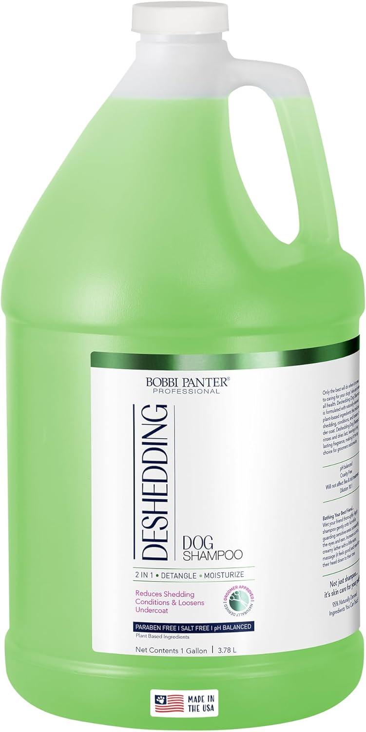 image:imageBobbi Panter Moisture amp Shine Dog Shampoo Argan Oil Chamomile amp Peppermint Deep Nourishing Natural Formula for Soft Shiny Coat TearFree 201 Concentrate 1 Gallon Case of 4Crisp Fresh