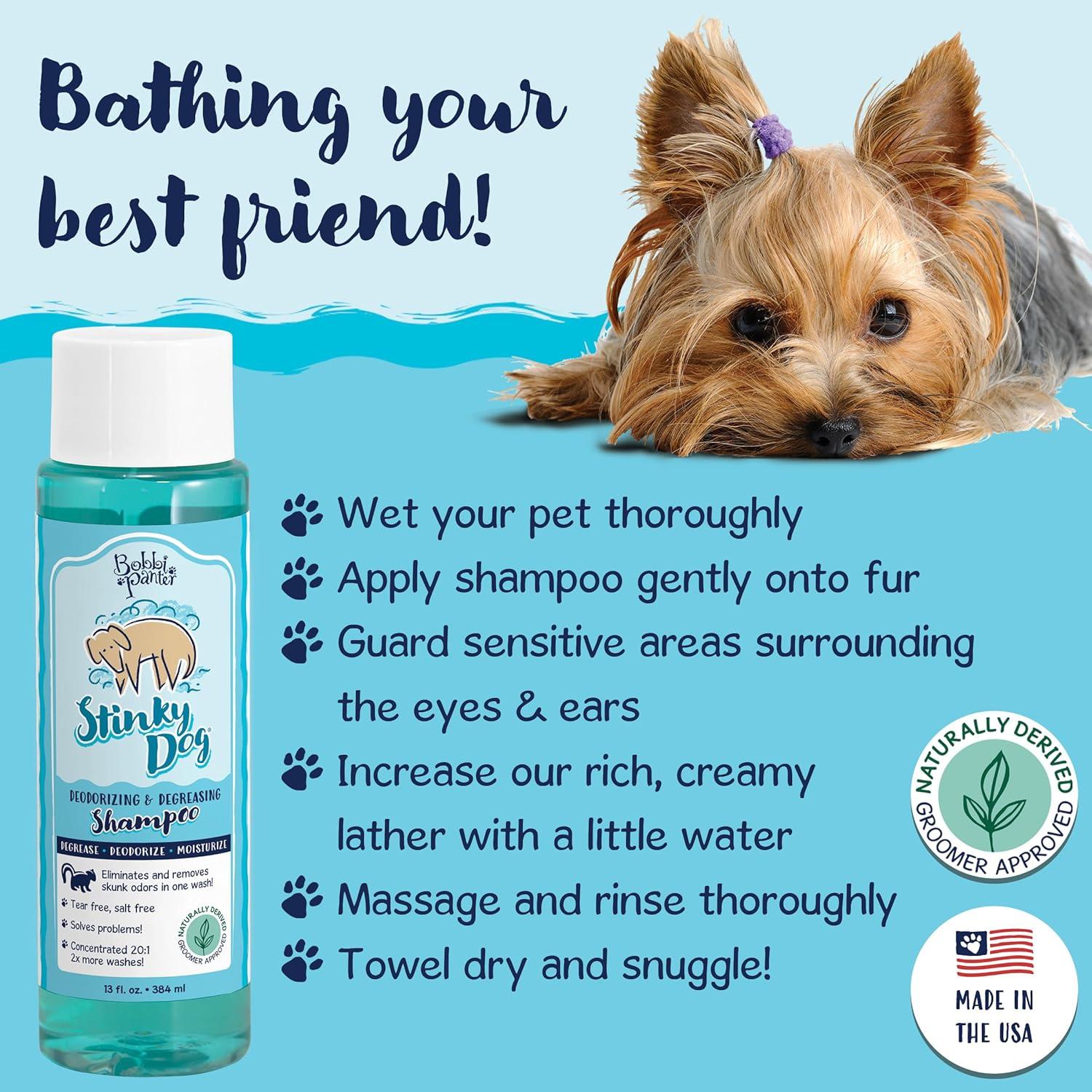 image:imageBobbi Panter Moisture amp Shine Dog Shampoo Argan Oil Chamomile amp Peppermint Deep Nourishing Natural Formula for Soft Shiny Coat TearFree 201 Concentrate 1 Gallon Case of 4Crisp Fresh