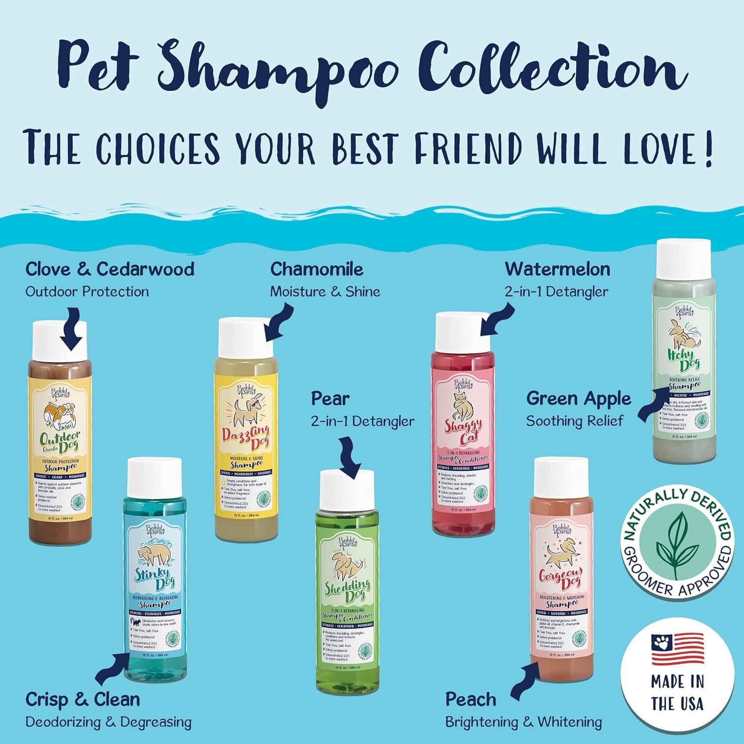 image:imageBobbi Panter Moisture amp Shine Dog Shampoo Argan Oil Chamomile amp Peppermint Deep Nourishing Natural Formula for Soft Shiny Coat TearFree 201 Concentrate 1 Gallon Case of 4Crisp Fresh