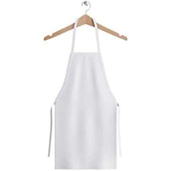 image:imageArkwright Bib Aprons Bulk Pack Long Oversized Professional Restaurant Quality Unisex Kitchen Work Apron for ChefsWhite