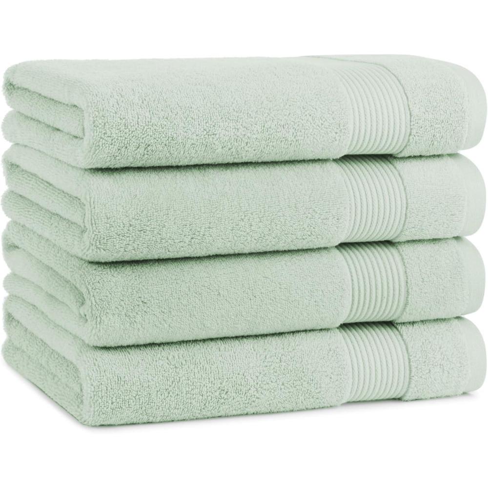 image:imageArkwright Makeup Remover Washcloths Pack of 6 100 Cotton Soft Quick Dry Reusable Face Towels for Makeup Removal and Facial Cleansing 13 x 13 in BlackEucalyptus Green