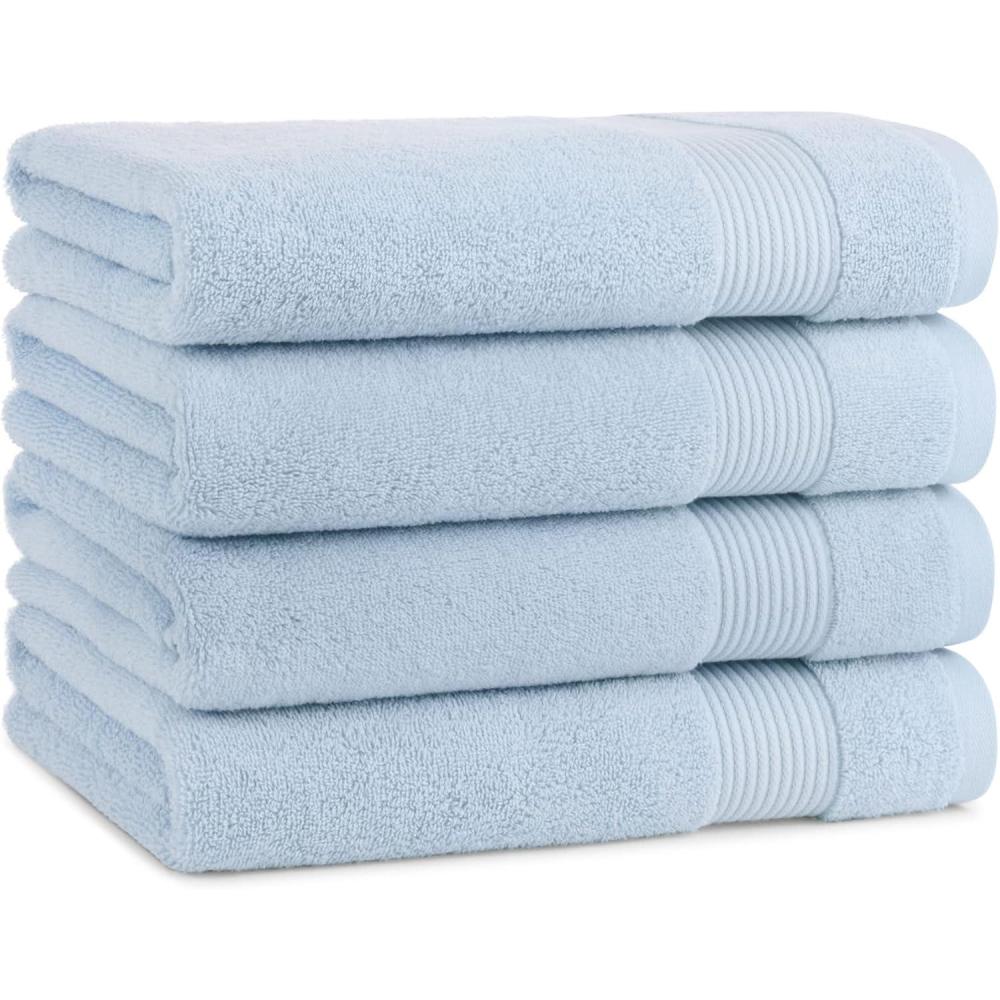 image:imageArkwright Makeup Remover Washcloths Pack of 6 100 Cotton Soft Quick Dry Reusable Face Towels for Makeup Removal and Facial Cleansing 13 x 13 in BlackMisty Blue