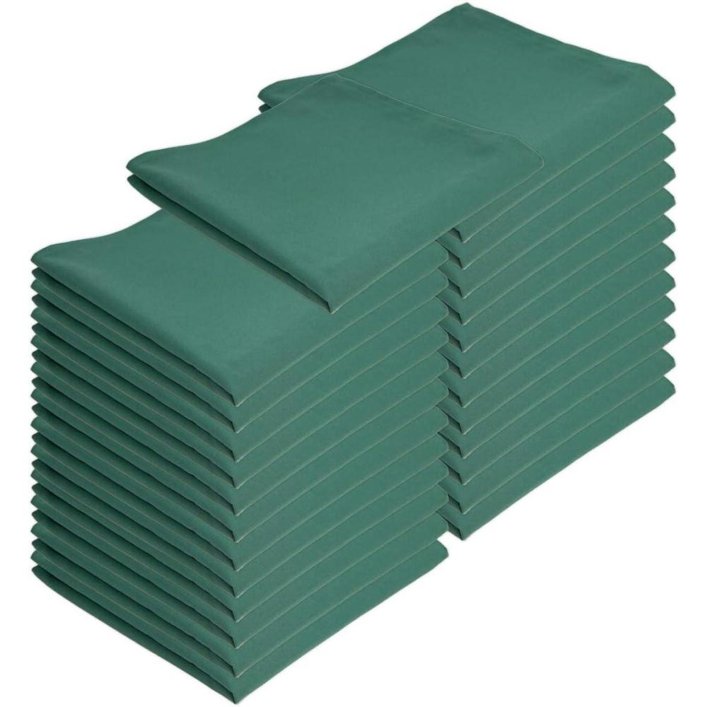 image:imageArkwright Restaurant Cloth Napkins Case of 300 Spun Polyester Bulk Dinner Napkin with Hemmed Edges Ideal for Dinner Wedding Party Banquet Kitchen 20 x 20 in NavyGreen