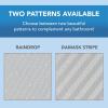 Arkwright Bathroom Shower Curtain Set – Stainless 12 Metal Hooks, Modern Damask Woven Washable Fabric with Weighted Hem & Rust-Proof Grommets, 210 GSM Heavy Duty, 72 x 72 in, Almond Milk(Light Grey (Raindrop))