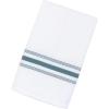 Arkwright Bistro Dinner Cloth Napkins – (Case of 120) Absorbent, Soft, and Washable Professional Restaurant Quality Bulk Table Linen with French Stripes, 18 x 22 in, Grey(Hunter Green)