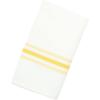 Arkwright Bistro Dinner Cloth Napkins – (Case of 120) Absorbent, Soft, and Washable Professional Restaurant Quality Bulk Table Linen with French Stripes, 18 x 22 in, Grey(Gold)