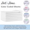 Arkwright Bulk Twin Fitted Bed Sheets – Case of 24 – Soft Cotton Blend Bottom Sheet Only with Deep Pocket, Hotel Collection Bedding for Hosts, Resorts, and Vacation Rentals, White