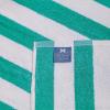 Arkwright California Chaise Lounge Cover Towel with Pocket – Pack of 2 – Striped 100% Cotton Cabana Cover for Beach Pool Outdoor Chairs, 30 x 85 in, Grey(Green)