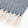 Arkwright Common Ground Bulk Blankets – Pack of 12 – Reversible 100% Cotton All Season Lightweight Couch Bed Throws for Wedding Guests, Travel, and Outdoor Events, 50 x 70 in, White(Checkered)