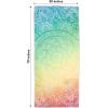 Arkwright Mandala Microfiber Beach Towels – Lightweight and Quick Dry Oversized Pool Towel, Perfect for Hotel, Spa, Hot Tub, Bath, and Resort, 30 x 70 in, Orange(Yellow)
