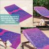 Arkwright Mandala Microfiber Beach Towels – Lightweight and Quick Dry Oversized Pool Towel, Perfect for Hotel, Spa, Hot Tub, Bath, and Resort, 30 x 70 in, Orange(Purple)
