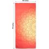 Arkwright Mandala Microfiber Beach Towels – Lightweight and Quick Dry Oversized Pool Towel, Perfect for Hotel, Spa, Hot Tub, Bath, and Resort, 30 x 70 in, Orange(Orange)