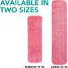 Arkwright Spray Mop Replacement Pads – (Case of 120) Bulk Microfiber Flat Dry and Wet Refill Mop Pads Floor Cleaning, Compatible with Bona and Rubbermaid, Fits All Mop Heads, 24 in, Blue(Red)