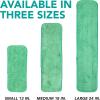 Arkwright Spray Mop Replacement Pads – (Case of 120) Bulk Microfiber Flat Dry and Wet Refill Mop Pads Floor Cleaning, Compatible with Bona and Rubbermaid, Fits All Mop Heads, 24 in, Blue(Green)